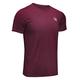 MEETWEE Sportshirt Herren, Laufshirt Kurzarm Mesh Funktionsshirt Atmungsaktiv Kurzarmshirt Sports Shirt Trainingsshirt für Männer, Rot, L