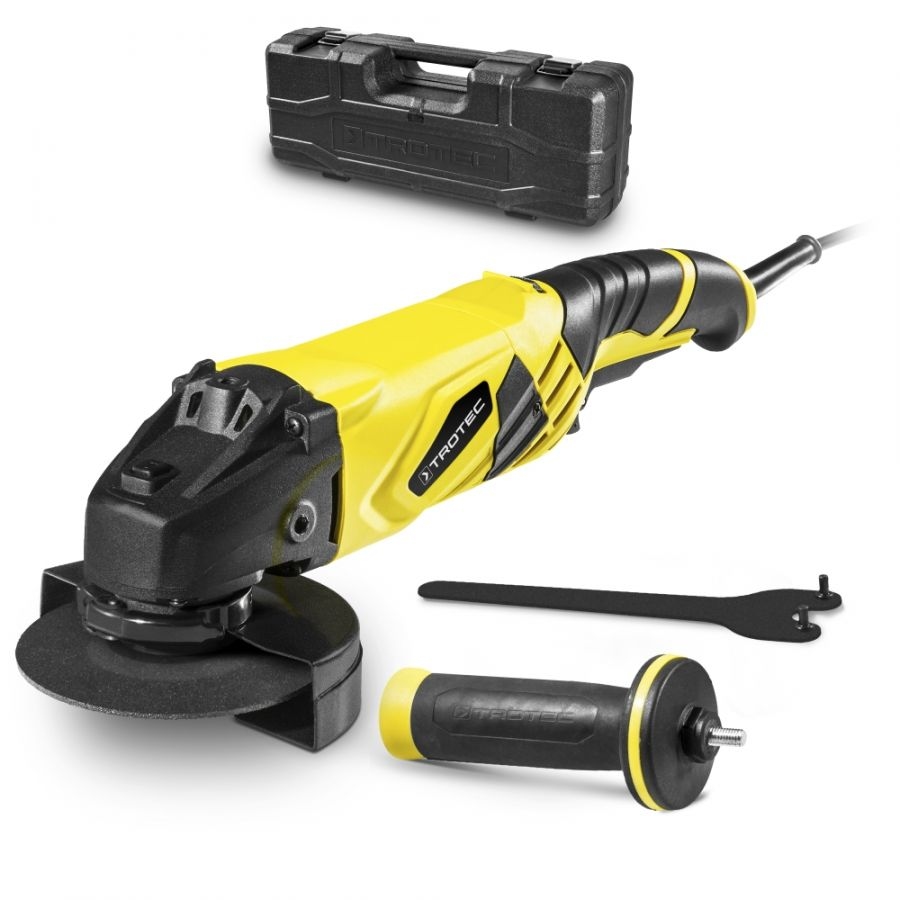 TROTEC Winkelschleifer PAGS 10-125 Schleifer inkl. Koffer mit 115 mm Trennscheibe Zusatzhandgriff 12000 U/min Image