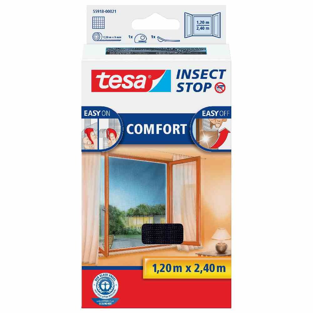 TESA tesa® Insect Stop Fliegengitter Fliegengitter anthrazit 120 x 240 cm Image