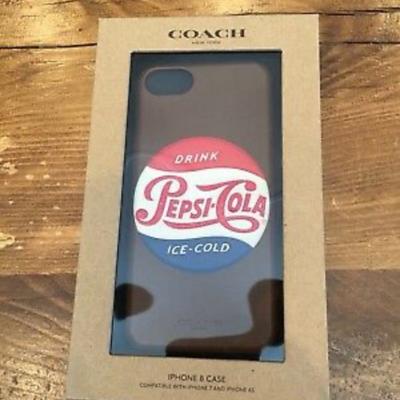 Coach Cell Phones & Accessories | Coach Pepsi Iphone 8 | Iphone 6s| Iphone 7 Pepsi Cola Case Leather | Color: Brown | Size: Os