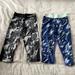 Nike Bottoms | Lot Of 2 Nike Girl Athletic Capri Leggings Size M | Color: Black/Blue/Gray | Size: Mg