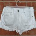 American Eagle Outfitters Shorts | American Eagle Outfitters White Denim Jean Short W/Embroidered Pockets | Color: White | Size: 6