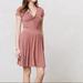 Anthropologie Dresses | Anthropologie Dolan Los Angeles Taya Knotted Front Dress, Dusty Rose Mauve | Color: White/Silver | Size: M