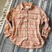 American Eagle Outfitters Tops | American Eagle Super Soft Flannel Shirt M | Color: Tan | Size: M