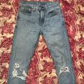 Levi's Jeans | Light Blue (Originally) Distressed Levi Jeans 512 28x30 | Color: Blue | Size: 28