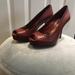 Gucci Shoes | Gucci Peep Toe Platform Pumps 6.5, European 36.5 | Color: Brown | Size: 6.5