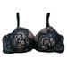 Victoria's Secret Intimates & Sleepwear | 32d Dream Angels Bra Lined Demi Black Lace Strappy Victoria's Secret Vs | Color: Black | Size: 32d