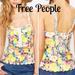 Free People Tops | Free People Floral Corset Peplum Top Sz 2 | Color: Tan/Cream | Size: 2