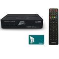 MAJESTIC SAT 270 Tivù SAT Decoder SAT, HEVC Main 10, programmierbare Fernbedienung, HD Smartcard und USB-Eingang