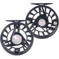 MAXIMUMCATCH Maxcatch AVID PRO Fly Fishing Reel with CNC-machined Aluminum Body Super Large Arbor Design-3/5, 5/7, 7/9 Weights (Reel (Black), 9/11wt)