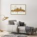 Oliver Gal Cities & Skylines Gold NY Skyline, Modern & Contemporary Gold - Print on Canvas in White | 30 H x 20 W x 1.5 D in | Wayfair