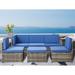 Latitude Run® Vangogh Wicker/Rattan 6 - Person Seating Group w/ Cushions Synthetic Wicker/All - Weather Wicker/Wicker/Rattan | Outdoor Furniture | Wayfair