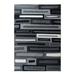 Black 35 x 22 x 0.33 in Area Rug - Orren Ellis Stanlie Machine Woven Gray/White/Area Rug Polypropylene | 35 H x 22 W x 0.33 D in | Wayfair