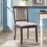Swick Slat Back Side Chair Wood in Brown Laurel Foundry Modern Farmhouse® | 35 H x 18 W x 17.75 D in | Wayfair 952CE2CCBED94570AD5F5BEAD26BA394