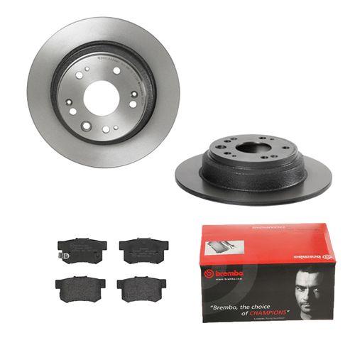 BREMBO Bremsensatz-Hinterachse COATED DISC LINE / STANDARD Bremsensatz, Scheibenbremse hinten rechts links voll 282mm für ACURA AEOLUS HONDA (DONGFENG