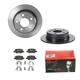 BREMBO Bremsensatz-Hinterachse COATED DISC LINE / STANDARD Bremsensatz, Scheibenbremse hinten rechts links voll 258mm für MERCEDES-BENZ A1694200420 A1
