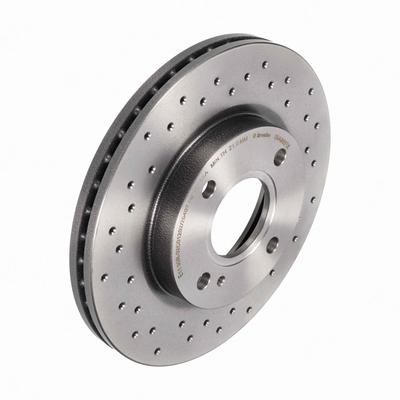 BREMBO Bremsscheibe XTRA LINE vorne rechts links Gelocht/innenbel. 258mm für FORD USA 2017682 1892668 8V511125AD 09.A968