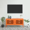 vidaXL TV Cabinet Orange 105x35x50 cm Steel