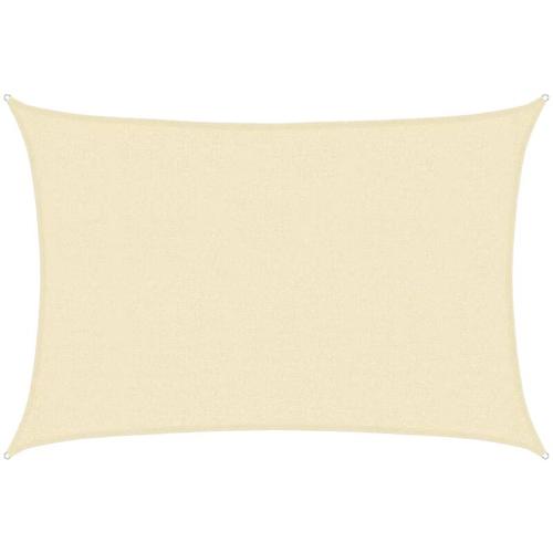 Sonnensegel,Sonnenschutzsegel 160 g/m² Creme 2,5×4 m hdpe vidaXL