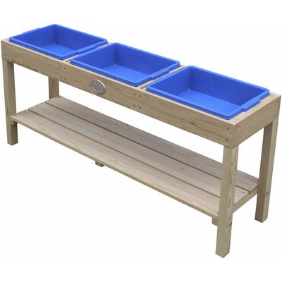 Sand und Wassertisch aus Holz Sandtisch / Matschtisch / Wasserspieltisch mit 3 Behältern &