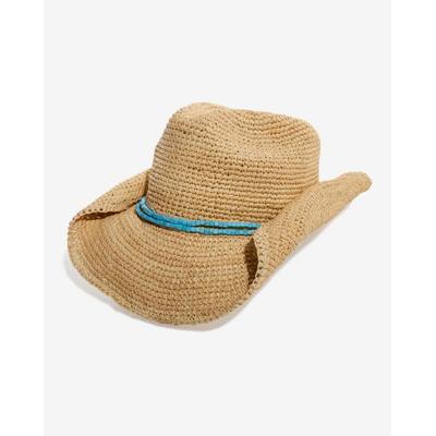 Pia Rossini - Natural Neutral - Beaded Embellished Cowboy Hat