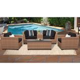 Laguna 6 Piece Outdoor Wicker Patio Furniture Set 06d