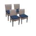 4 Florence Armless Dining Chairs