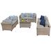 Monterey 7 Piece Outdoor Wicker Patio Furniture Set