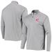 Men's Levelwear Gray Cleveland Guardians Orion Raglan Quarter-Zip Pullover Top