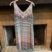 Athleta Dresses | Athleta Santorini Wide V Neck Empire Dress | Color: Gray | Size: L