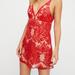 Free People Dresses | Free People Night Shimmers Mini | Color: Red/Tan | Size: 6