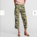 Free People Jeans | Camo Printed Pant | Color: Silver/White | Size: 26