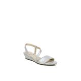 Women's Yasmine Wedge Sandal by LifeStride in Silver (Size 7 1/2 M)