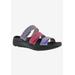 Wide Width Women's Sawyer Sandal by Drew in Purple Combo (Size 8 W)