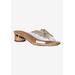 Women's Sumitra Slip On Sandal by J. Renee in Clear Natural Gold (Size 9 M)