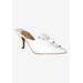 Women's Mianna Mules by J. Renee in White (Size 9 1/2 M)