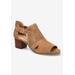 Extra Wide Width Women's Illiana Sandal by Bella Vita in Tan Suede Leather (Size 9 1/2 WW)