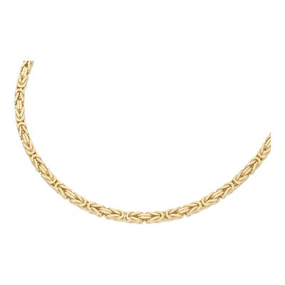 Smart Jewel - Kette Königskette, massiv, Silber 925 vergoldet Ketten 1 ct Hellbraun Damen