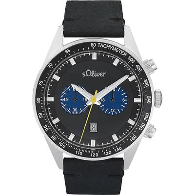 s.Oliver - Chronograph Edelstahl Herrenuhren 1 ct Herren