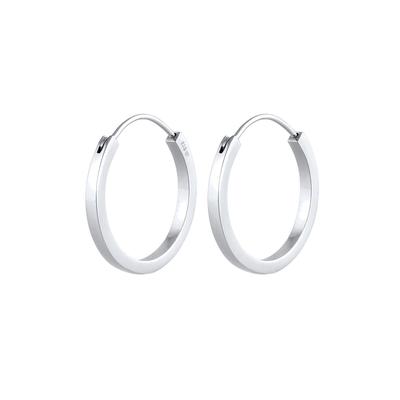 Elli PREMIUM - Elli PREMIUM Ohrringe Elli Creolen Basic 925 Silber vergoldet 1 ct Damen Image