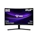 Millenium 24 Zoll Gaming Monitor mit 1ms Reaktionszeit, Curved Monitor FHD mit 1920x1080 Pixel Auflösung, 165hz PC Monitor höhenverstellbar, PC Bildschirm mit Display Port (1x), HDMI1.4 (2X), schwarz