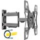 Invision Ultra Strong TV Wall Bracket Mount Single Arm Tilt & Swivel for 26-60 Inch LED LCD OLED 4K HDR Smart Flat & Curved Screens - Max. VESA 400x400mm - Max Load Capacity 40kg (HDTV-L)