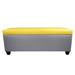 Winston Porter Kenley 36 Pair Shoe Storage Bench Solid Wood/Fabric in Gray/White | 20 H x 53 W x 20.5 D in | Wayfair