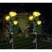 Arlmont & Co. Dester 2 Pieces Garden Stake Set Resin/Plastic in Yellow | 3 H x 16 W x 3 D in | Wayfair 21A3E137E3CE476FA51F9D982223AF2E