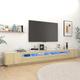 vidaXL TV Cabinet with LED Lights Sonoma Oak 300x35x40 cm