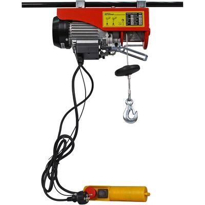 Wiltec Elektrische Seilwinde 480W bis 100/200kg, Motorwinde mit Seilzug 12/6m und Einhandbedienung, Image