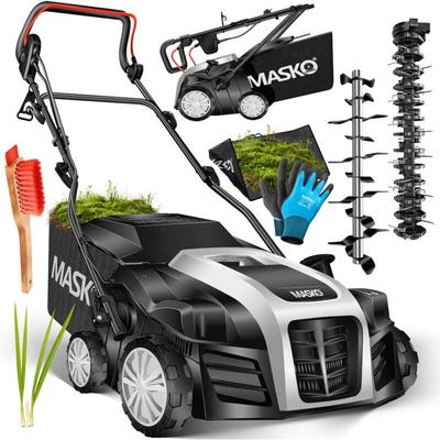 Masko - Elektro 2in1 Vertikutierer Rasenlüfter 1800 Watt 40cm Arbeitsbreite 55L Fangkorb inkl. Image