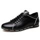 Mens Casual Shoes Formal Leather Shoes Lace Up Oxfords City Low Top Sneakers Comfort Loafers Moccasins Size 6-12 UK Black