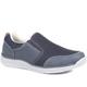 Pavers Men's Lightweight Slip-On Trainers - Navy Size 10 (44)