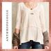 Anthropologie Tops | Anthropologie Meadow Rue Ivory Melia Peplum Top Size Medium | Color: Cream | Size: M